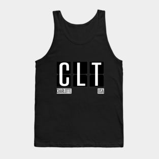 CLT- Charlotte NC Airport Code Souvenir or Gift Shirt Tank Top